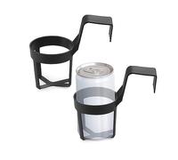 ATBUSS Confezione da 2 portabevande per auto, portabottiglie, portabicchieri portatili, in plastica, per auto, multiuso, colore nero, 14*7cm