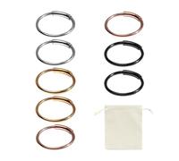 ATBUSS Set di 8 anelli nasali, piercing nasali, orecchini cartilaginei in acciaio inox, set di anelli per labbro del naso, diaframma, gioielli da uomo e donna (8 m), Acciaio inossidabile