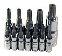 ATD Tools 13778 - Set di chiavi a bussola Star Plus a 5 lobi, resistenti alla manomissione, 12 pezzi