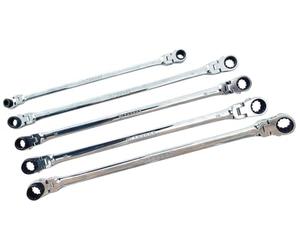 ATD Tools 99650 XL - Set di chiavi a cricchetto, 10 misure metriche, 5 pezzi