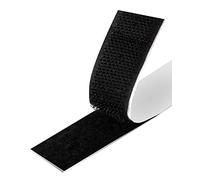 Atdorr Biadesivo, Feltro Adesivo Forte Tessuto, per Finestre Cornici Foto Zanzariere Tappetini Auto e Fatti a Mano 2CM x 7.5M Nero