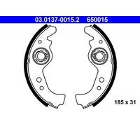 ATE 03.0137-0015.2 - Kit ganasce freno asse posteriore 650015