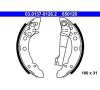 ATE 03.0137-0126.2 Kit ganasce freno per AUDI,SEAT,VW