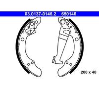 ATE 03.0137-0146.2 Kit ganasce freno per AUDI,VW