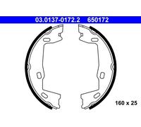 ATE 03.0137-0172.2 Kit ganasce, Freno stazionamento per CHEVROLET,OPEL,SAAB,VAUX