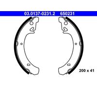 ATE 03.0137-0231.2 Kit ganasce freno per LADA