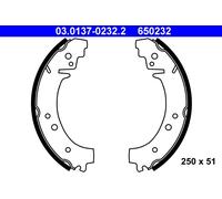 ATE 03.0137-0232.2 Kit ganasce freno per LADA