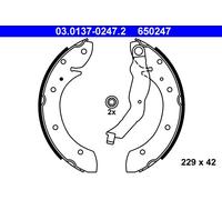 ATE 03.0137-0247.2 Kit ganasce freno per BMW