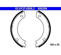 ATE 03.0137-0299.2 Kit ganasce, Freno stazionamento per VOLVO