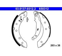 ATE 03.0137-0312.2 Kit ganasce freno per CITROËN,DACIA,PEUGEOT,RENAULT