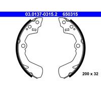 ATE 03.0137-0315.2 Kit ganasce freno per DAIHATSU,SUBARU,SUZUKI