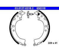 ATE 03.0137-0318.2 Kit ganasce freno per TOYOTA