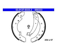 Ganasce freno 03.0137-0333.2 ATE per PEUGEOT FIAT CITROËN