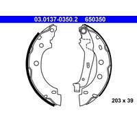 ATE 03.0137-0350.2 Kit ganasce freno per NISSAN,RENAULT