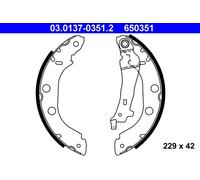 ATE 03.0137-0351.2 Kit ganasce freno per NISSAN,RENAULT