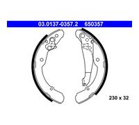 Ate Kit Ganasce Freno 03.0137-0357.2