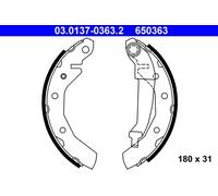 ATE 03.0137-0363.2 Kit ganasce freno per CHEVROLET,DAEWOO