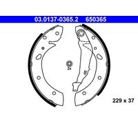 ATE 03.0137-0365.2 Kit ganasce freno per TOYOTA