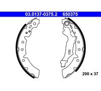ATE 03.0137-0375.2 Kit ganasce freno per TOYOTA