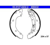 ATE 03.0137-0432.2 Kit ganasce freno per CITROËN,FIAT,PEUGEOT,PIAGGIO