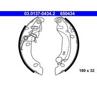 ATE Kit ganasce freno 03.0137-0434.2 per FIAT Panda 169 posteriori