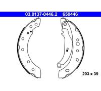 ATE 03.0137-0446.2 Kit ganasce freno per PEUGEOT