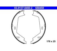 Set di ganasce freno, freno di stazionamento ATE 03.0137-0450.2