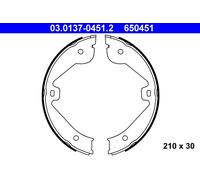 ATE 03.0137-0451.2 Kit ganasce, Freno stazionamento per AUDI,LAND ROVER,MERCEDES