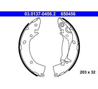 ATE 03.0137-0456.2 Kit ganasce freno per HYUNDAI