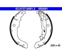 ATE 03.0137-0491.2 Kit ganasce freno per CITROËN,DS,PEUGEOT