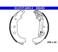 ATE 03.0137-0493.2 Kit ganasce freno per CITROËN,FIAT,PEUGEOT