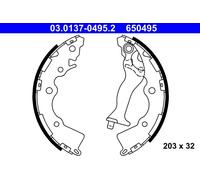 ATE 03.0137-0495.2 Kit ganasce freno per HYUNDAI,KIA