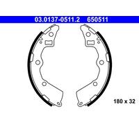ATE 03.0137-0511.2 Kit ganasce freno per KIA