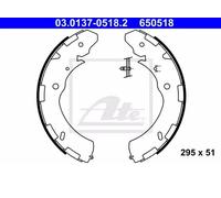 ATE Set di ganasce freno 03.0137-0518.2 posteriori per FIAT, Mitsubishi