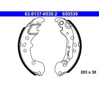 ATE 03.0137-0539.2 Kit ganasce freno per SEAT,SKODA,VW