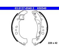 ATE 03.0137-0540.2 Kit ganasce freno per AUDI,SEAT,SKODA,VW