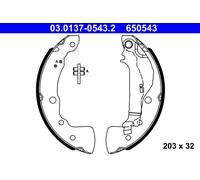 ATE 03.0137-0543.2 Kit ganasce freni