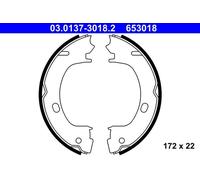 ATE 03.0137-3018.2 kit ganasce freno stazionamento