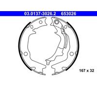 ATE 03.0137-3026.2 kit ganasce freno stazionamento