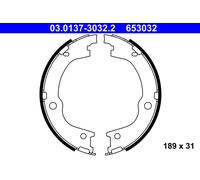 ATE 03.0137-3032.2 Kit ganasce, Freno stazionamento per HYUNDAI