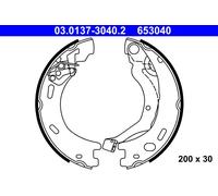Kit ganasce, Freno stazionamento 03.0137-3040.2 ATE per LAND ROVER DISCOVERY IV