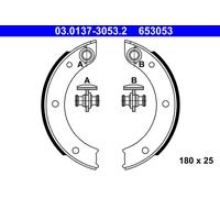 ATE 03.0137-3053.2 Kit ganasce, Freno stazionamento per PORSCHE