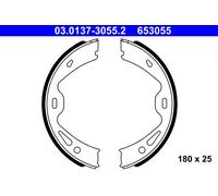 ATE Set ganasce freno a mano 03.0137-3055.2 – Freno di stazionamento per Porsche 911 (997)