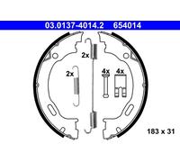 ATE 03.0137-4014.2 Kit ganasce, Freno stazionamento per CHRYSLER,LANCIA,MERCEDES