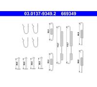 ATE 03.0137-9349.2 Kit accessori, Ganasce freno per KIA