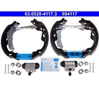 ATE 03.0520-4117.3 Kit ganasce freno per CITROËN,PEUGEOT,TOYOTA