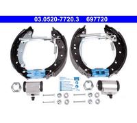 ATE Kit freno, Freno a tamburo 03.0520-7720.3 PEUGEOT,206 2 volumi /Coda spiovente (2A/C),206+ Hatchback (2L_, 2M_),206 SW (2E/K),206 Van