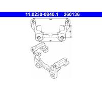 ATE Supporto, Pinza freno per JAGUAR 11.0230-0840.1