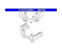 ATE 11.8170-0306.1 Supporto Citofono Per VW Golf III Skoda Octavia I Seat Audi