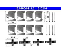 Set di accessori, pastiglia del freno a disco ATE 13.0460-0214.2